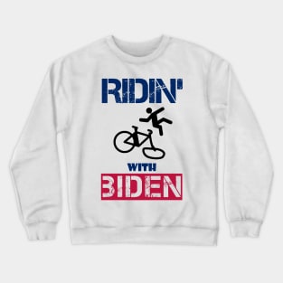 joe biden falling off bike Crewneck Sweatshirt